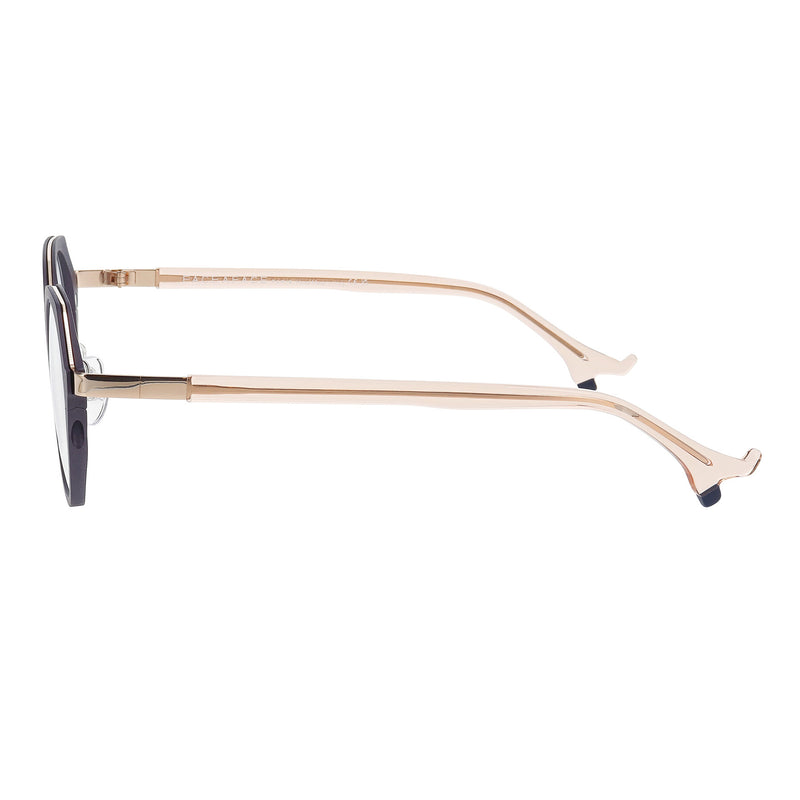 Face A Face - Bocca Sydney 1 - 9711 - Berry / Gold - Titanium - Metal - Rounded - Eyeglasses