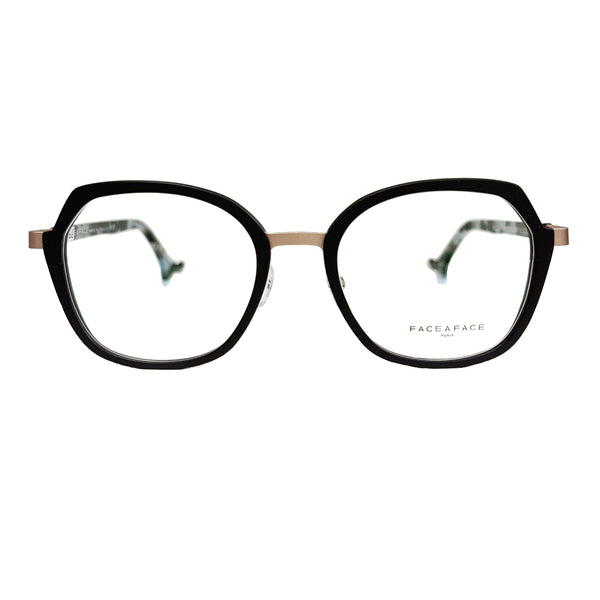 Face A Face - Bocca Sydney 2 - 9812 - Berry / Rose Gold - Rounded - Rectangle - Metal - Titanium - Eyeglasses