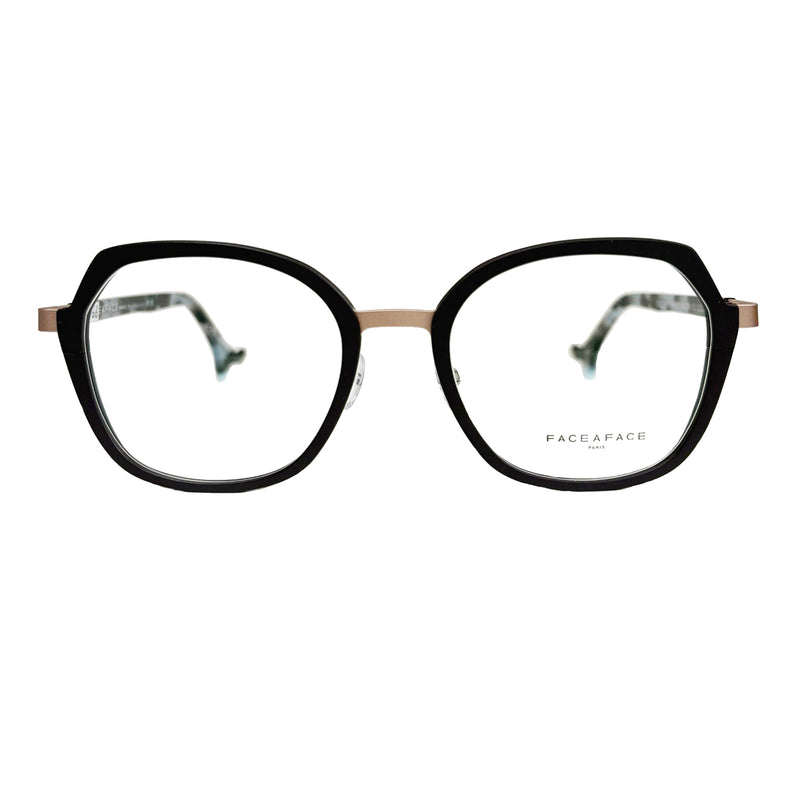 Face A Face - Bocca Sydney 2 - 9812 - Berry / Rose Gold - Rounded - Rectangle - Metal - Titanium - Eyeglasses