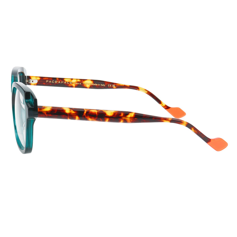 Face A Face - Chroma 2 - 2045 - Turquoise / Havana - Rectangle - Plastic - Acetate - Eyeglasses