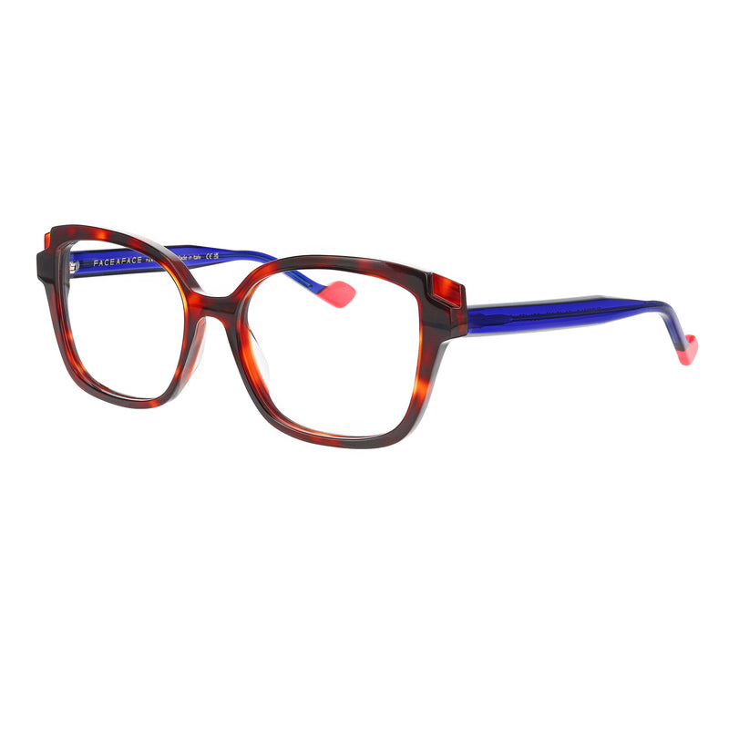 Face A Face - Chroma 2 - 479 - Havana / Blue - Rectangle - Plastic - Acetate - Eyeglasses