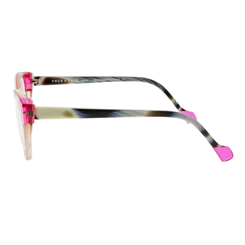 Face A Face - Eileen 3 - 8003 - Champagne / Pink - Rectangle - Cateye - Plastic - Acetate - Eyelgasses