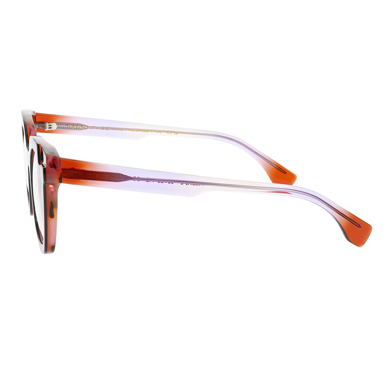 Face A Face - Friday 2 - 5121 - Dark Havana / Pink / Purple - Rectangle - Acetate - Plastic - Eyeglasses