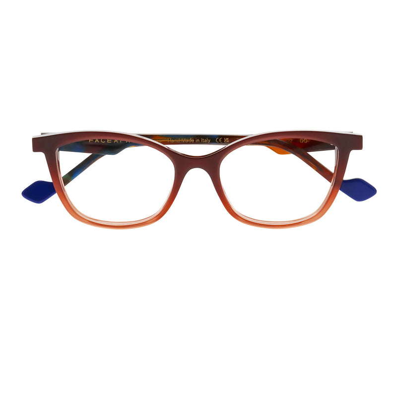 Face A Face - Hanna 1 - 3232 - Blush / Blue - Cateye - Cat-eye - Rectangle - Plastic - Acetate - Eyeglasses