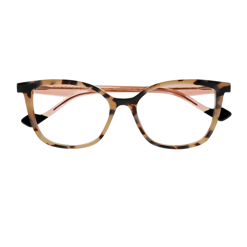 Face A Face - Hanna 3 - 1115 - Safari / Misty Rose - Rectangle - Cat-eye - Plastic - Acetate - Eyeglasses