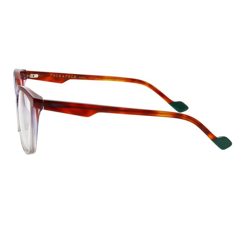 Face A Face - Hanna 3 - 4171 - Havana Fade / Green - Rectangle - Cat-eye - Plastic - Acetate - Eyeglasses