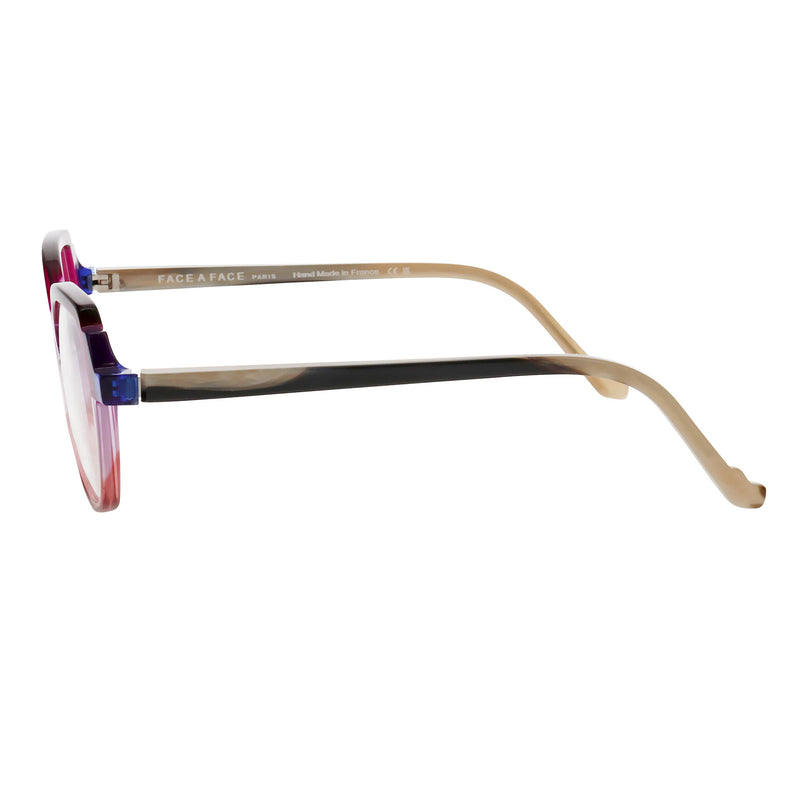 Face A Face - Moves 3 - 4595 - Purple / Pink / Blue - Rectangle - Zyl Acetate - Plastic - Eyeglasses