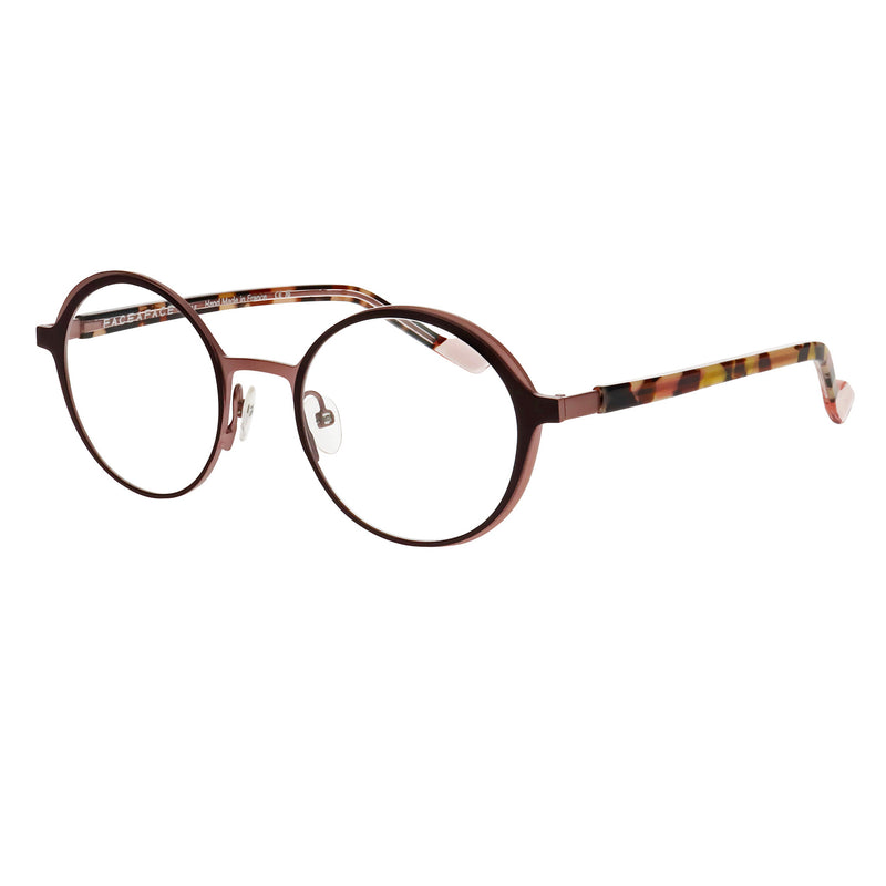 Face A Face - Nendo 1 - 9122 - Chocolate / Copper - Round - Titanium - Eyeglasses