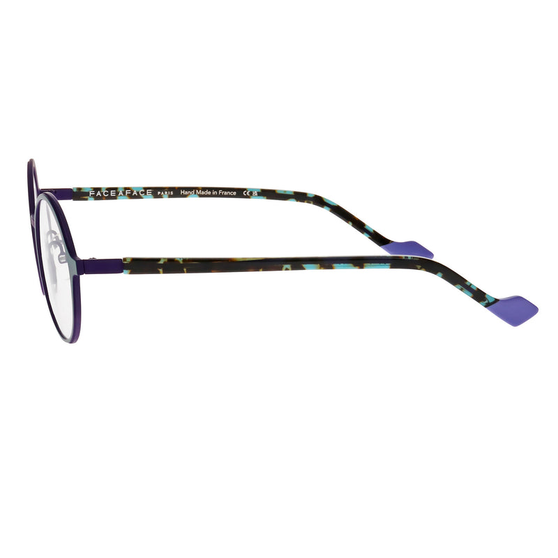 Face A Face - Nendo 1 - 9134 - Aquamarine / Purple - Round - Titanium - Eyeglasses