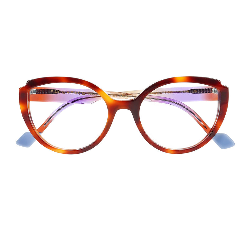 Face A Face - Nooks 2 - 238 - Havana / Blush - Rounded Cat-eye - Cateye - Plastic - Acetate - Eyeglasses