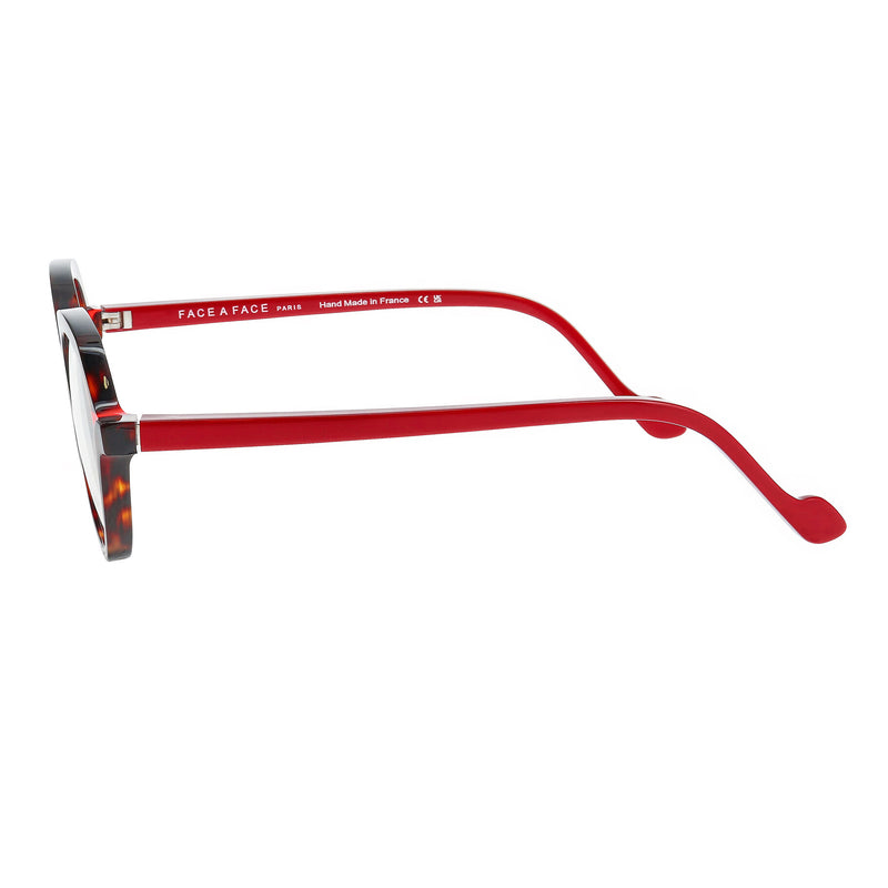 Face A Face - Orborn 1 - 2150 - Havana / Red - Round - Modified Round - Plastic - Acetate - Eyeglasses