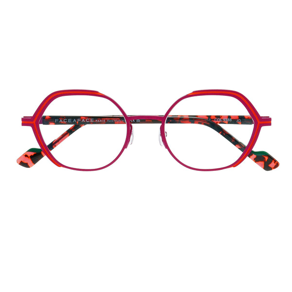 Face A Face - Reeds 1 - 9388 - Magenta / Red - Metal - Round - Eyeglasses