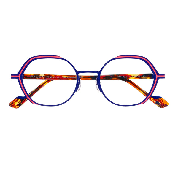 Face A Face - Reeds 1 - 9620 - Blue / Pink - Metal - Round - Eyeglasses