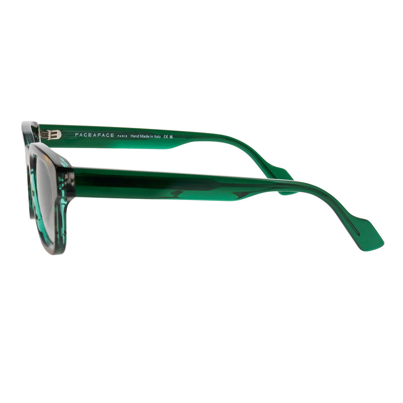 Face A Face - Shadow 2 - 487 - Tort / Green / Gradient-Grey Lenses - Rectangle - Sunglasses - Plastic