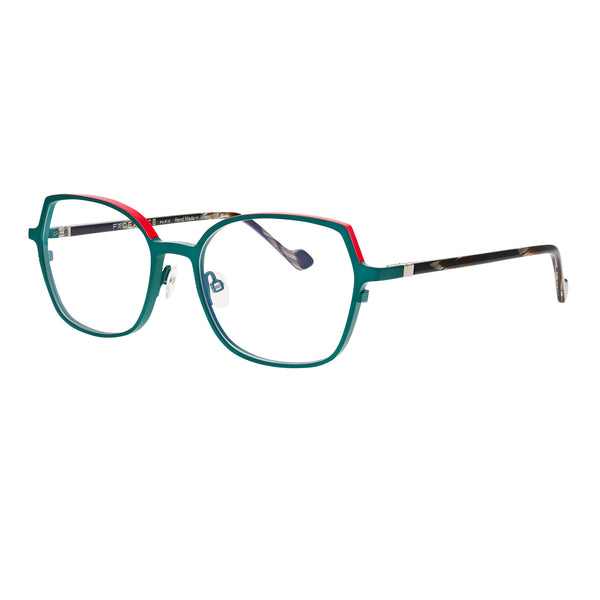 Face A Face - Zenit 3 - 9186 - Green / Hot Pink - Titanium - Cat-eye - Cat eye - Cateye - Eyeglasses