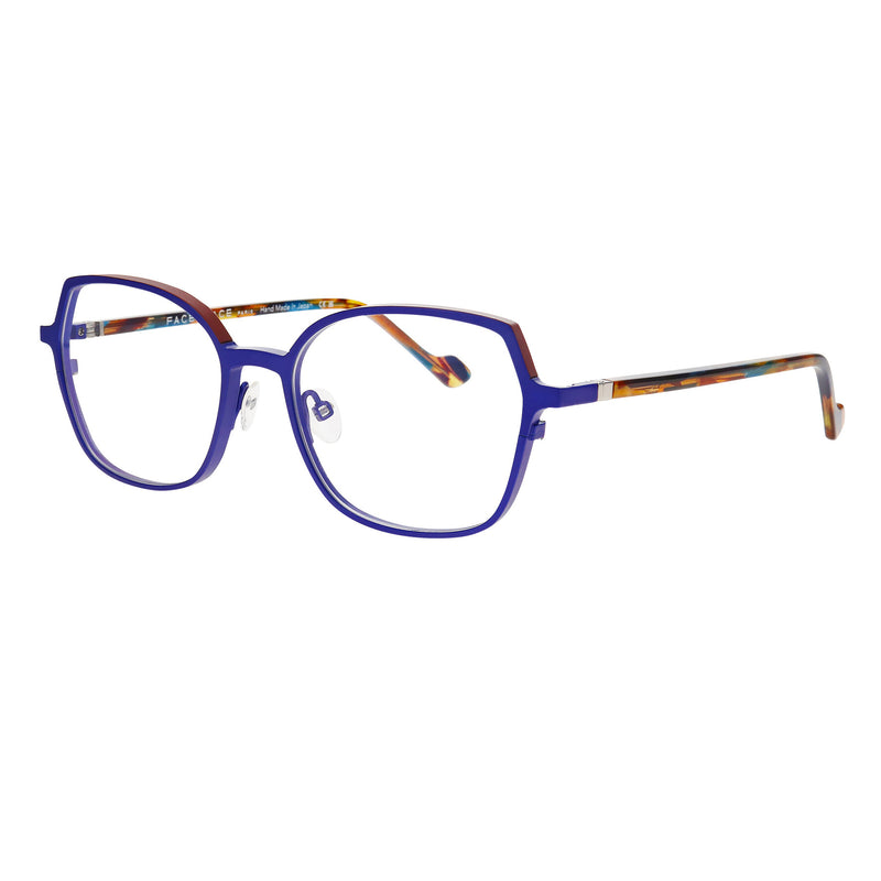 Face A Face - Zenit 3 - 9620 - Blue / Brown - Titanium - Cat-eye - Cat eye - Cateye - Eyeglasses