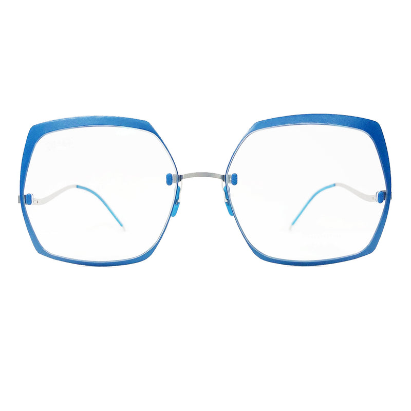 Gotti - DC15_58 - Silver / Pool - Perspective - Rimless - Groove Rim - Eyeglasses