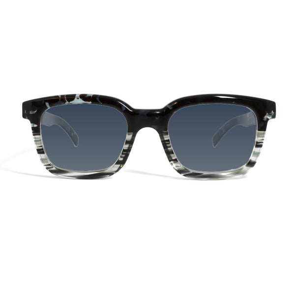 Gotti - Heins - Sun - PMO - Havanna Moor - Atlantic Blue Gradient Tinted Lenses - Rectangle - Plastic - Sunglasses