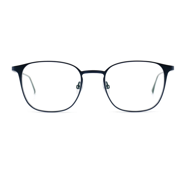 Gotti - Lenox - DBM - Dark Blue Matte - Rectangle - Titanium - Metal - Eyeglasses