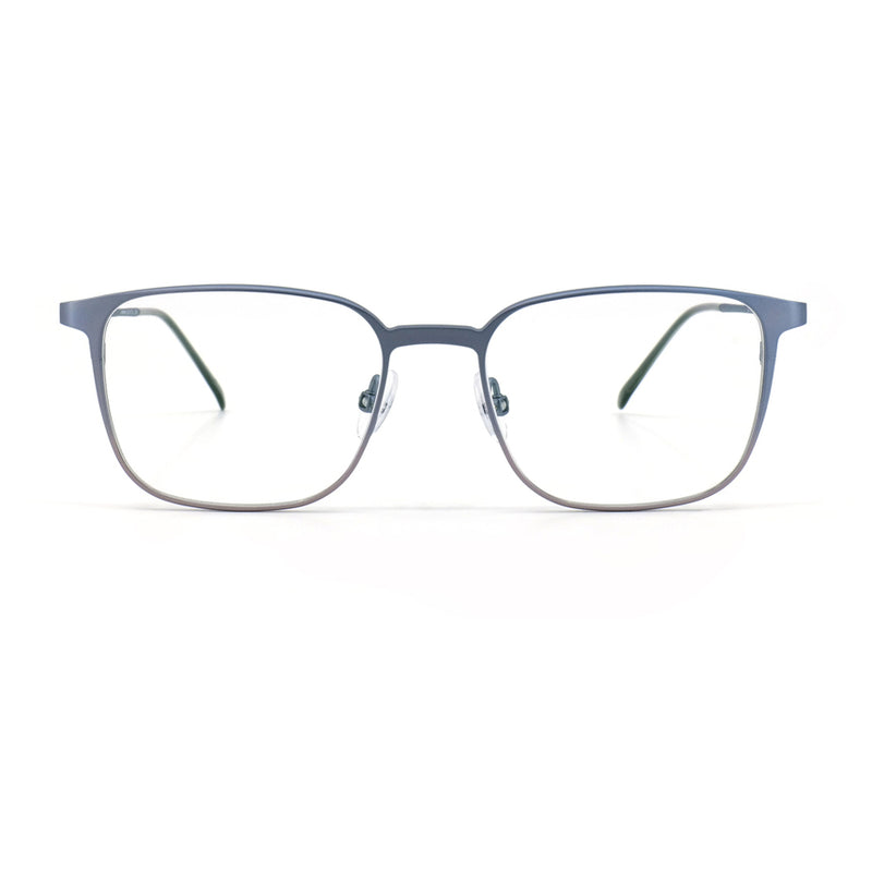 Gotti - Lyan - BPG - Blue-Silver Fade - Rectangle - Metal - Titanium - Eyeglasses