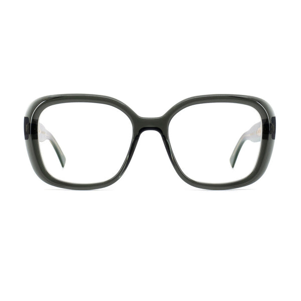 Gotti - Melu - DTM - Dark Moss Transparent - Rectangle - Acetate - Plastic - Eyeglasses