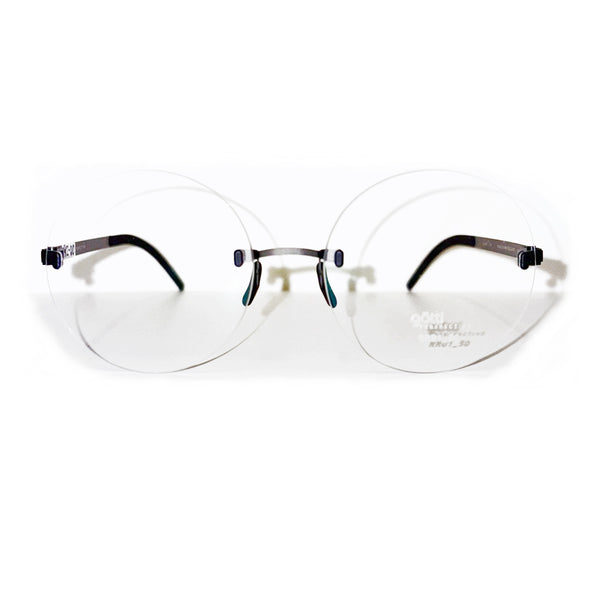 Gotti - RR01_50 - Black / Ash - Round - Circle - Rimless - Eyeglasses