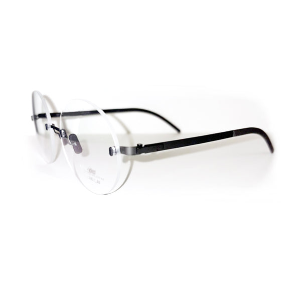 Gotti - RR01_50 - Black / Ash - Round - Circle - Rimless - Eyeglasses