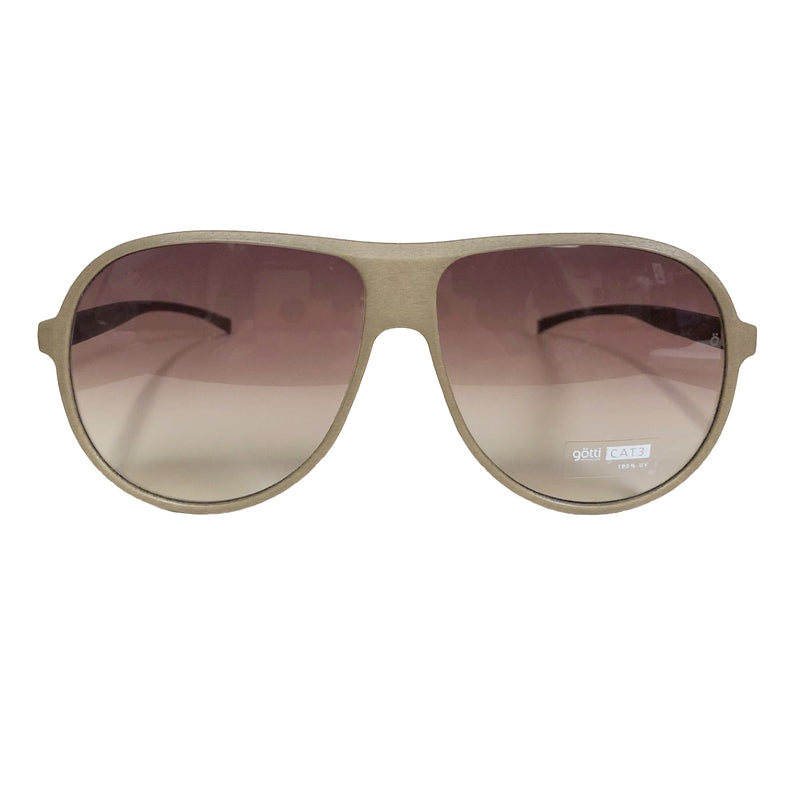 Gotti - Rogers - Sand - Choc - Gradient Tinted Lenses - Aviator - 3D Printed - Nylon - Sunglasses