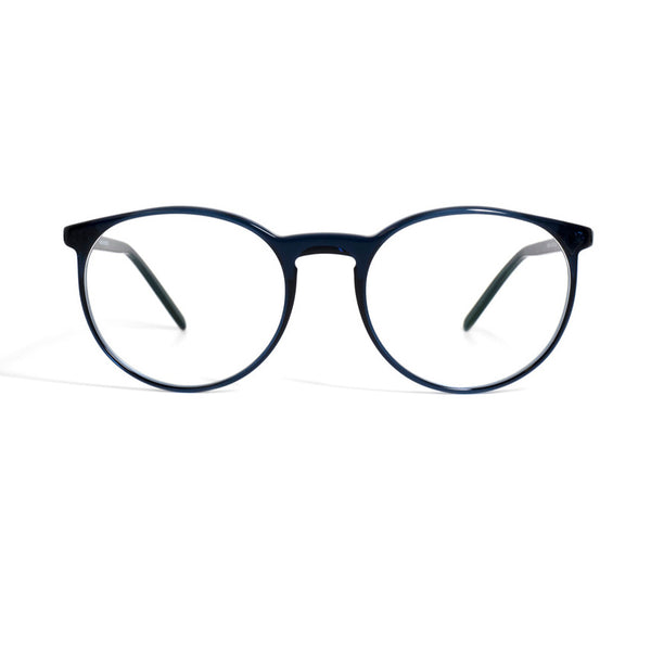 Gotti - Senay - ATB - Dark Transparent Blue - Round - Plastic - Eyeglasses