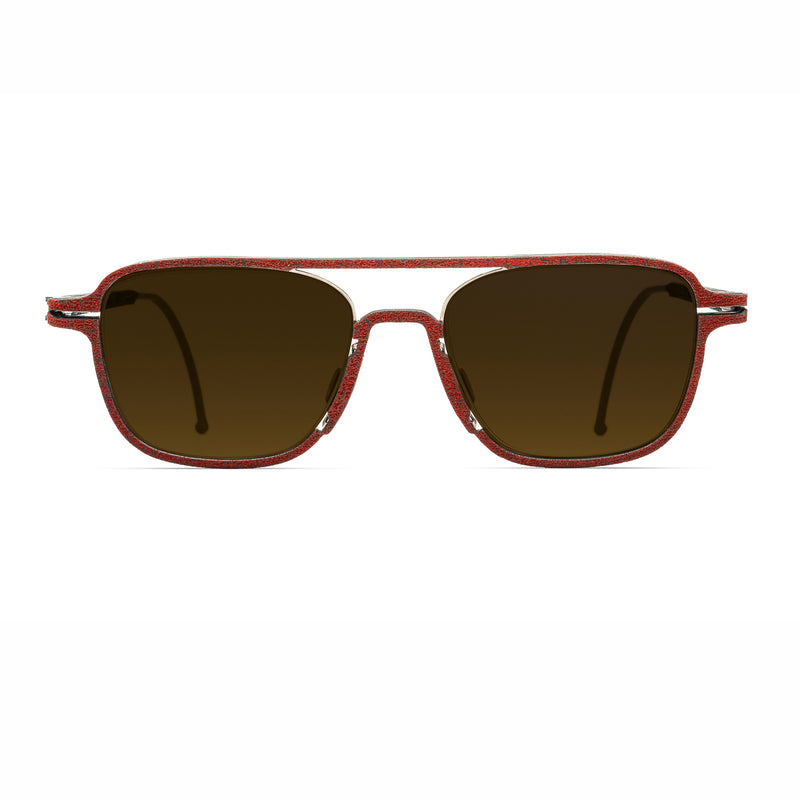 Hapter - PL15 - RB032 - Persian Red / Smoke Gradient Yellow 4B+AR Lenses - Navigator - Metal - Rubber - Sunglasses