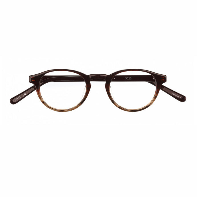 Hicks Brunson Eyewear - Yosef - 3025 - Whisky Brown Gradient - Round - Plastic - Acetate - Eyeglasses