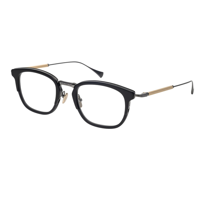K3 - Kenzo Takada - Masunaga - Aries - #19 - Matte Black / Shiny Black / Gold / Gunmetal - Rectangle - Acetate - Titanium - Eyeglasses
