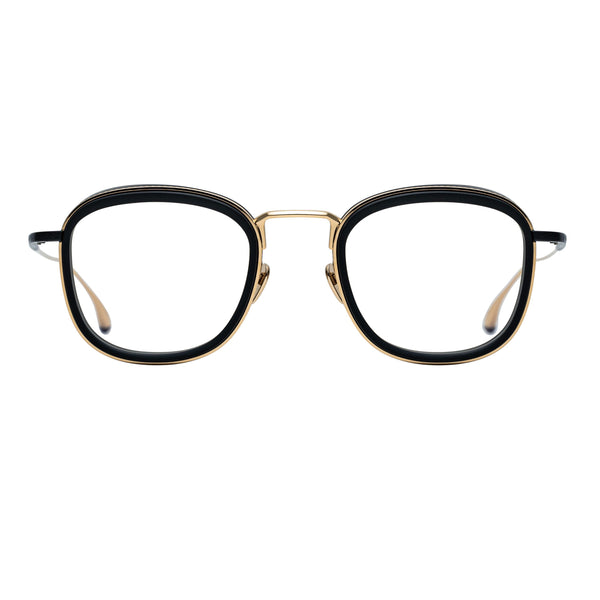 Kenzo Takada - K3 - Masunaga - Deneb - #19 - Matte Black / Gold - Titanium - Zyl Acetate - Plastic - Titanium - Metal - Rectangle - Eyeglasses