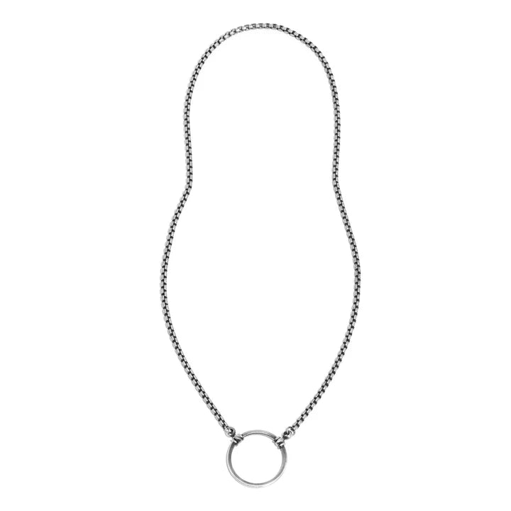 Laloop - 805OC The Charlie - Antique Silver Plated Oxidized Chain - Eyewear Chain - Eyewear Necklace - Eyewear holder