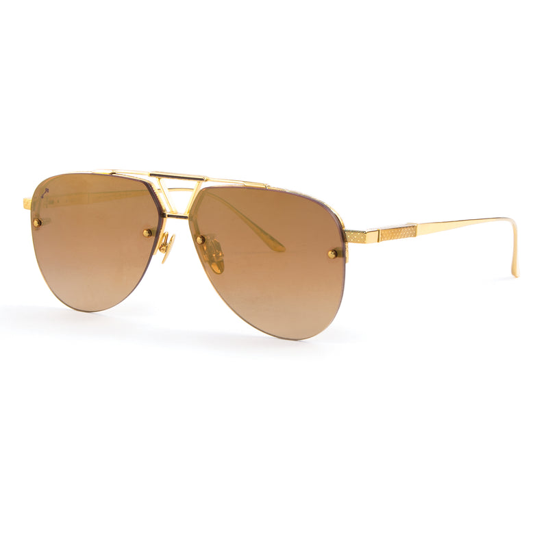 Leisure Society - Bandini - 24K Gold - Aviator - Titanium - Sunglasses - Polarized Sunglasses - Luxury Eyewear