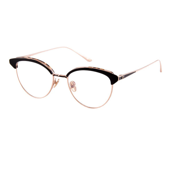 Leisure Society - Lassen - Black Tort / Rose Gold - Cat-eye - Cateye - Brow-line - Titanium - Eyeglasses