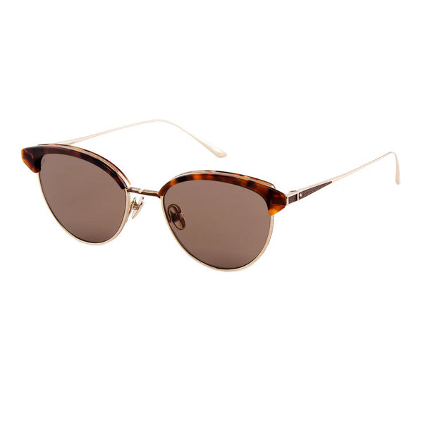 Leisure Society - Lassen - Tort / Gold / Polarized Brown Tinted Lenses - Cat-eye - Cateye - Brow-line - Titanium - Sunglasses