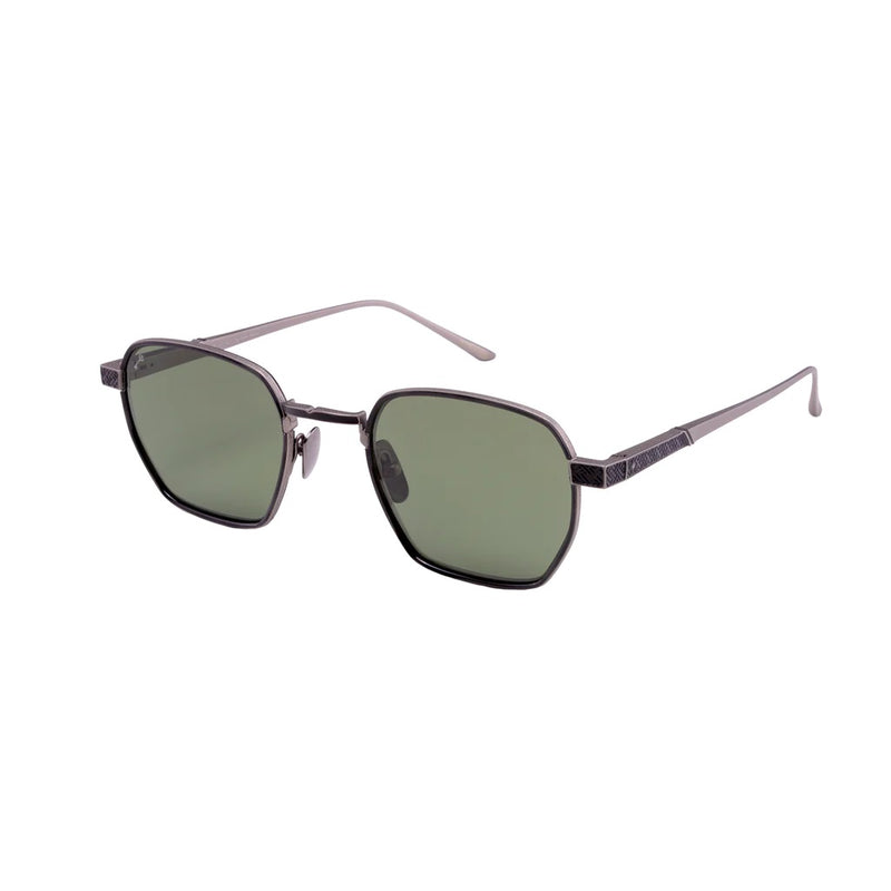 Leisure Society - Mairet - Smoke / Antique Silver - Rectangle - Sunglasses - Luxury Eyewear