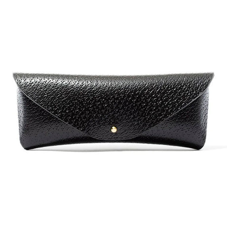 Lucas de Staël - Pecari Black Leather Embossed Eyeglasses Case