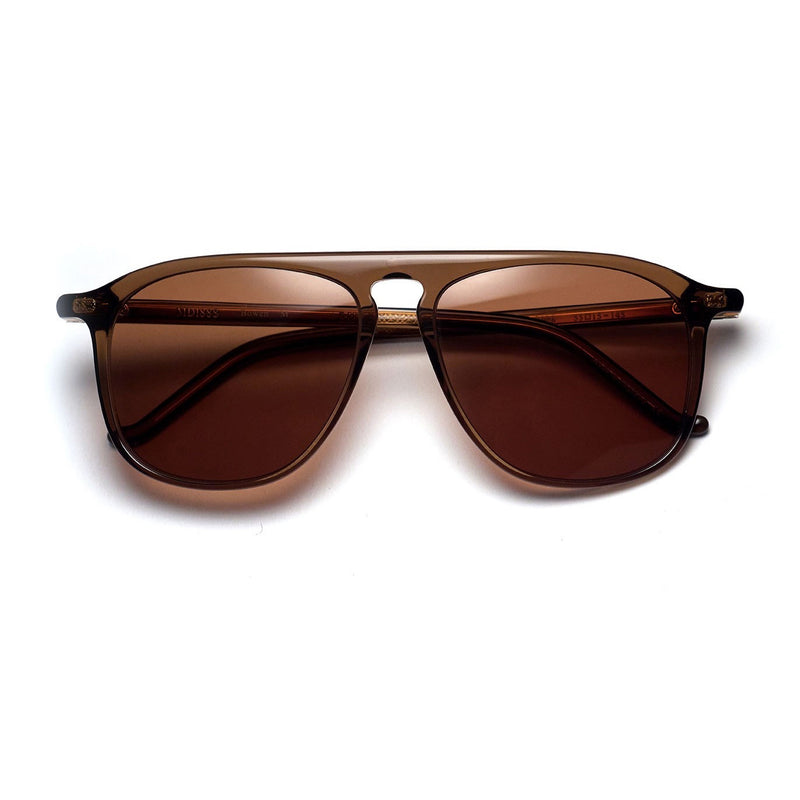 MD1888 - Bowen L - 8026 - Brown Crystal / Brown-Tinted Lenses - Rectangle - Plastic - Sunglasses
