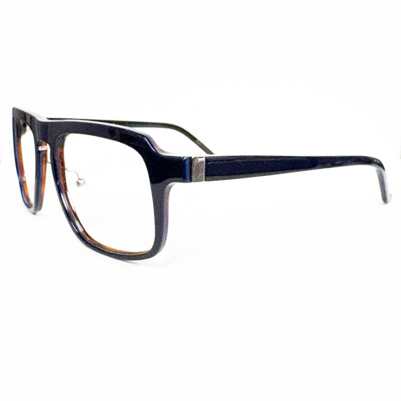 MD1888 - Kane S - 8022 - Navy / Brown - Nose Pads - Rectangle - Plastic - Eyeglasses - Eyewear