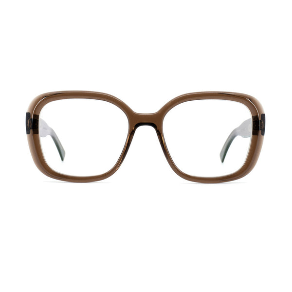 Gotti - Melu - DTB - Dark Transparent Brown - Rectangle - Acetate - Plastic - Eyeglasses