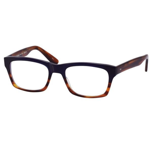 Masunaga - 011 - 19 - #33 - Navy - Demi - Rectangle - Plastic - Eyeglasses