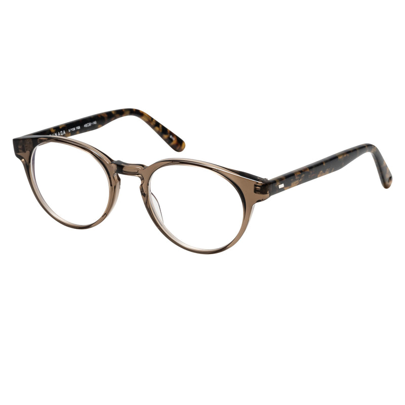 Masunaga - 097 - #13 - Crystal Brown - Round - Oval - Plastic - Eyeglasses
