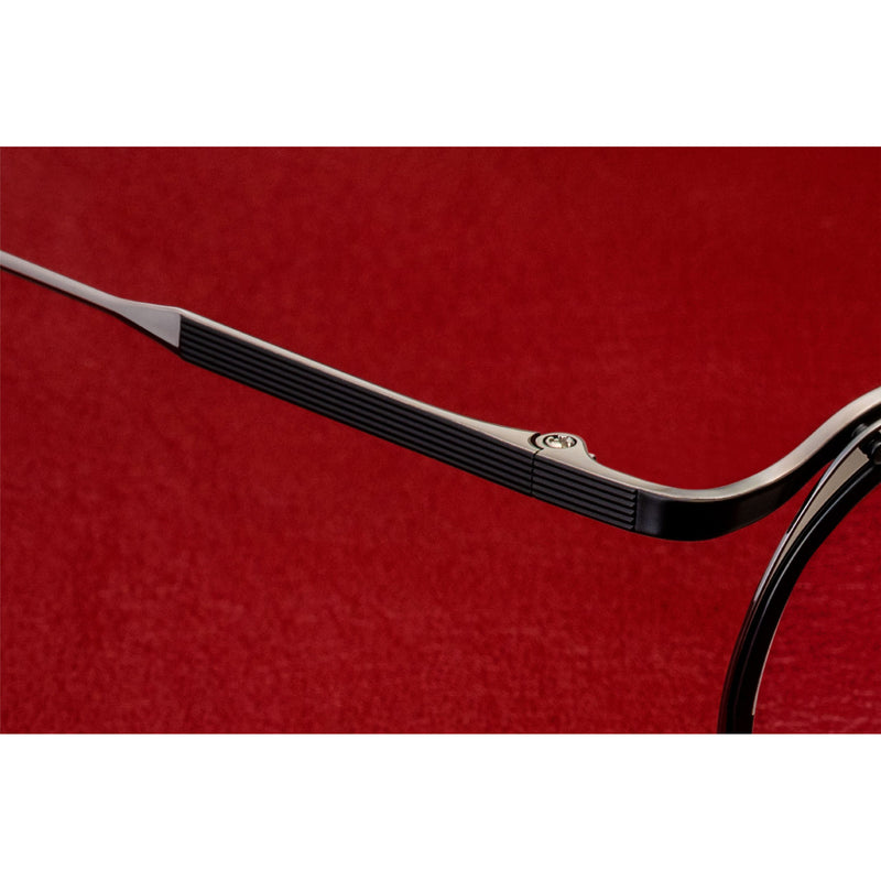 Masunaga - Altus - #19 - Black / Gunmetal - Round - Metal - Titanium - Eyeglasses