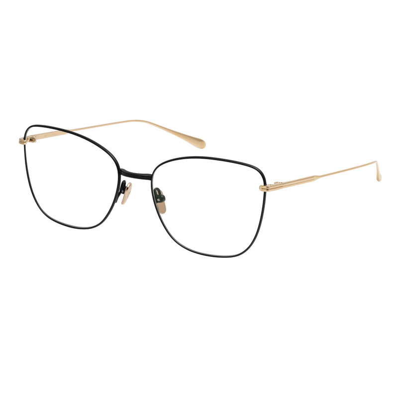 Masunaga - Aurora - #39 - Black / Gold - Butterfly - Cat-eye - Titanium - Eyeglasses