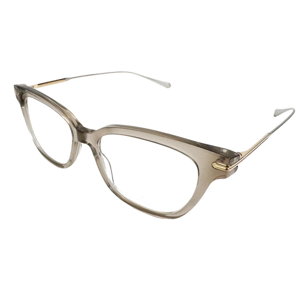 Masunaga - Cadence - 14 - #14 - Grey Smoke / Gold - Rectangle - Cat-eye - Cateye - Plastic - Acetate - Eyeglasses