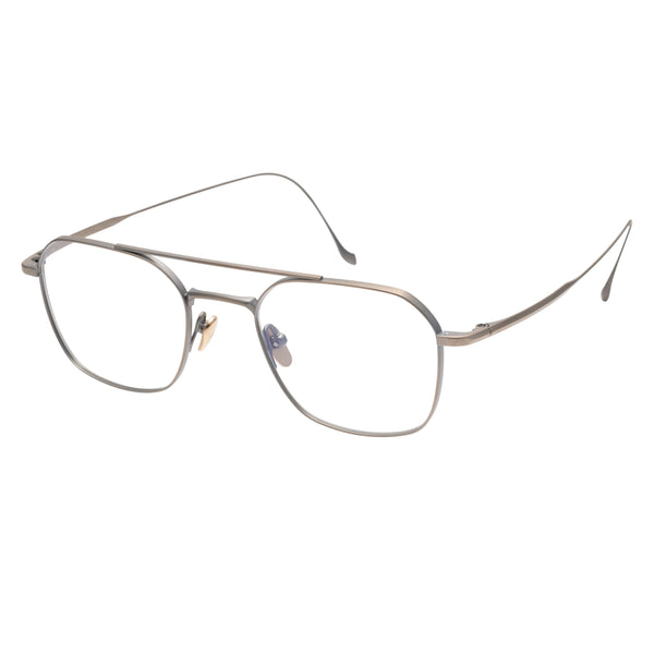Masunaga - Chord B - 11 - Antique Gold - Rectangle - Navigator - Titanium - Metal - Eyeglasses - Eyewear