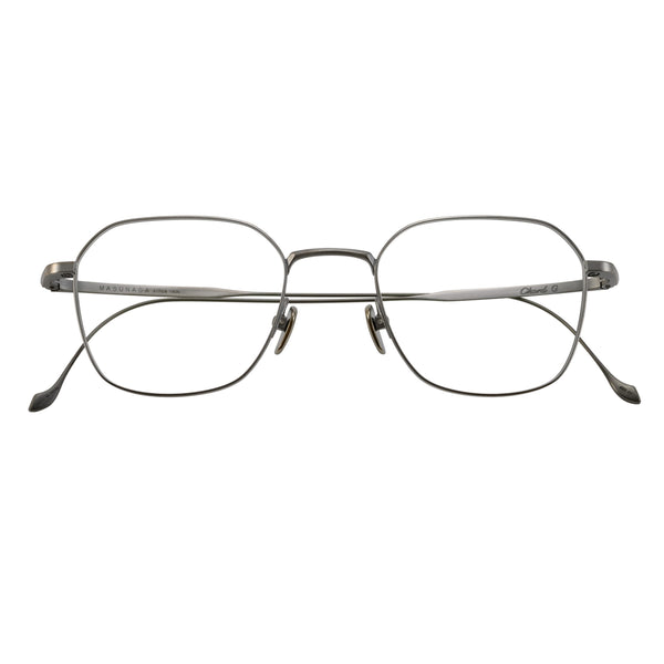 Masunaga - Chord G - 22 - Antique Silver - Rectangle - Metal - Titanium - Eyeglasses - Eyewear