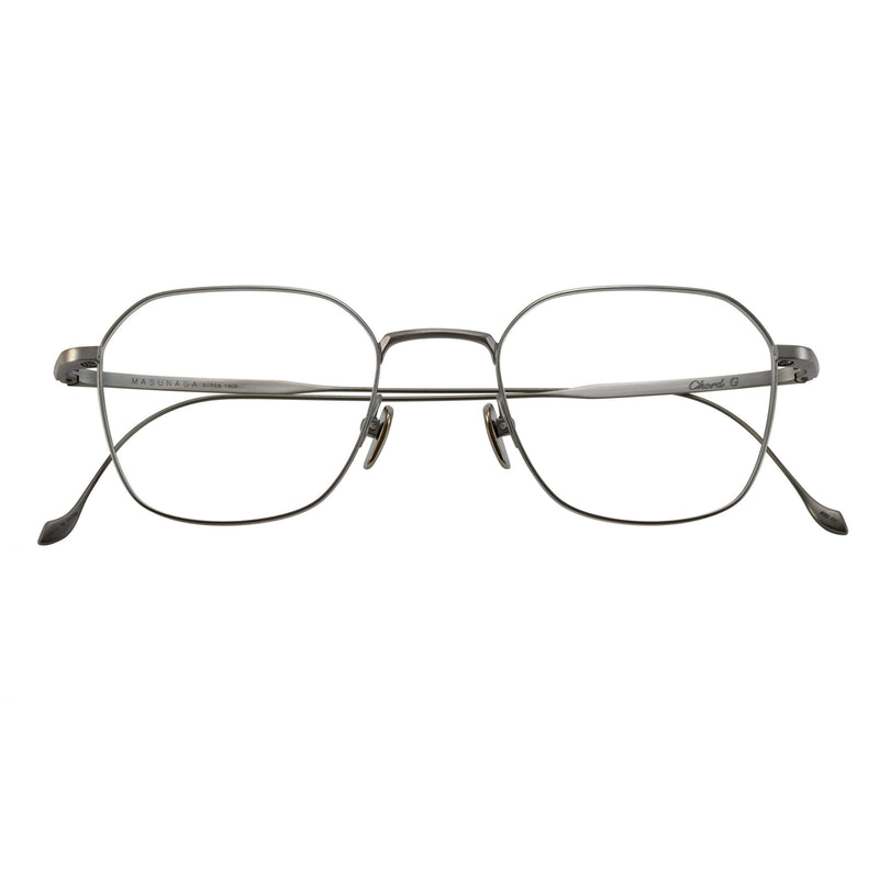 Masunaga - Chord G - 22 - Antique Silver - Rectangle - Metal - Titanium - Eyeglasses - Eyewear